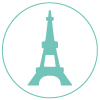 icon Paris Eiffel tower