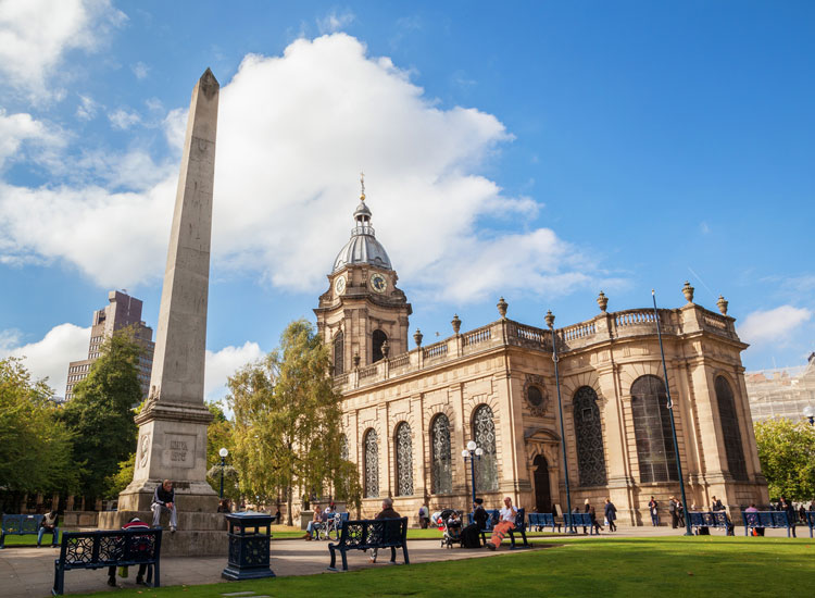 cathédrale de Birmingham en Angleterre