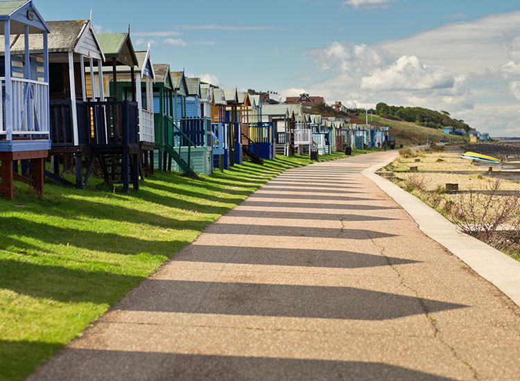 Plage de whitstable en Angleterre