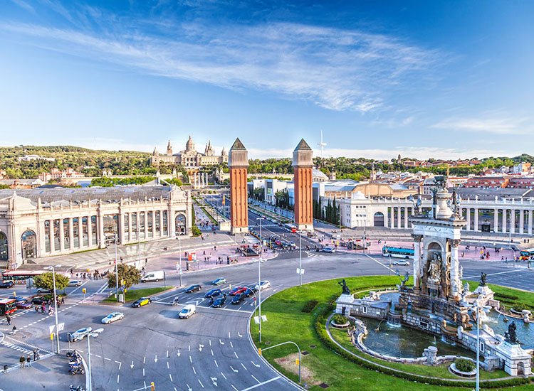 Ville de Barcelone en Espagne