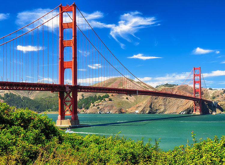 Golden Gate Bridge à San Francisco aux USA