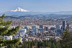 Vue sur Portland aux USA